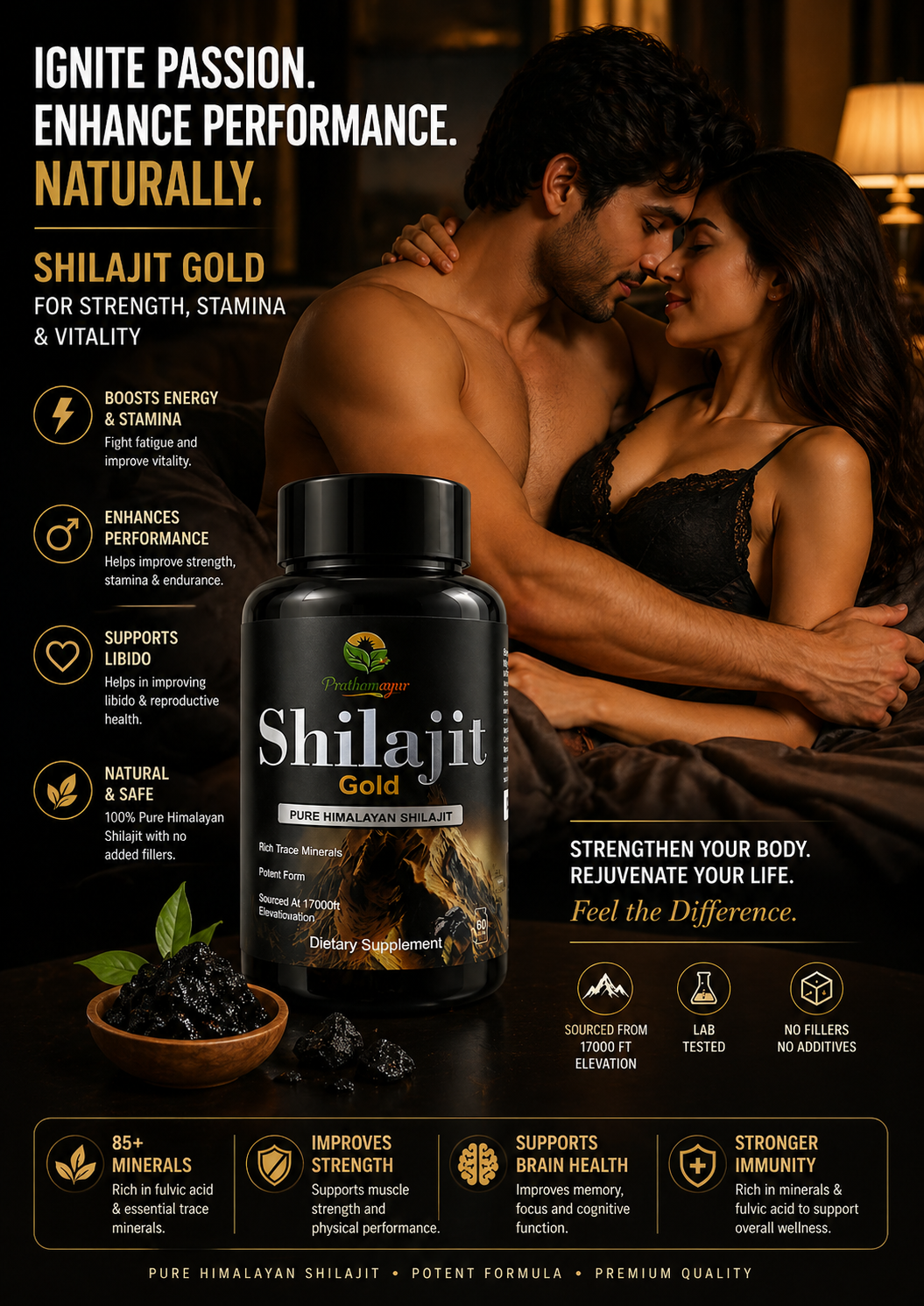 Pratham Ayur Pure Himalayan Shilajit Capsules - Image 3